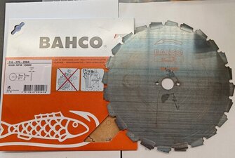 Bahco raivaussahan teriä 225mm 10 kpl paketti 